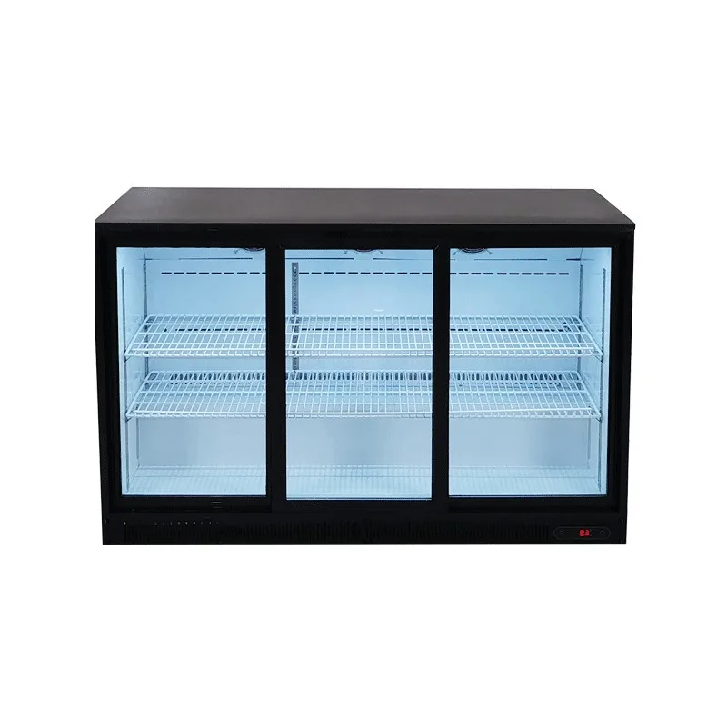 

Commercial air-cooled bar display case for beer juice beverage refrigeration equipment