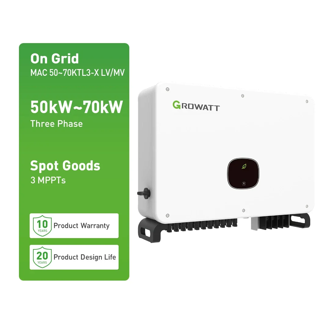 Inverter 50-70KTL3-X LV/MV 50KW 60KW 70KW Three Phase On Grid Solar Power Inverter