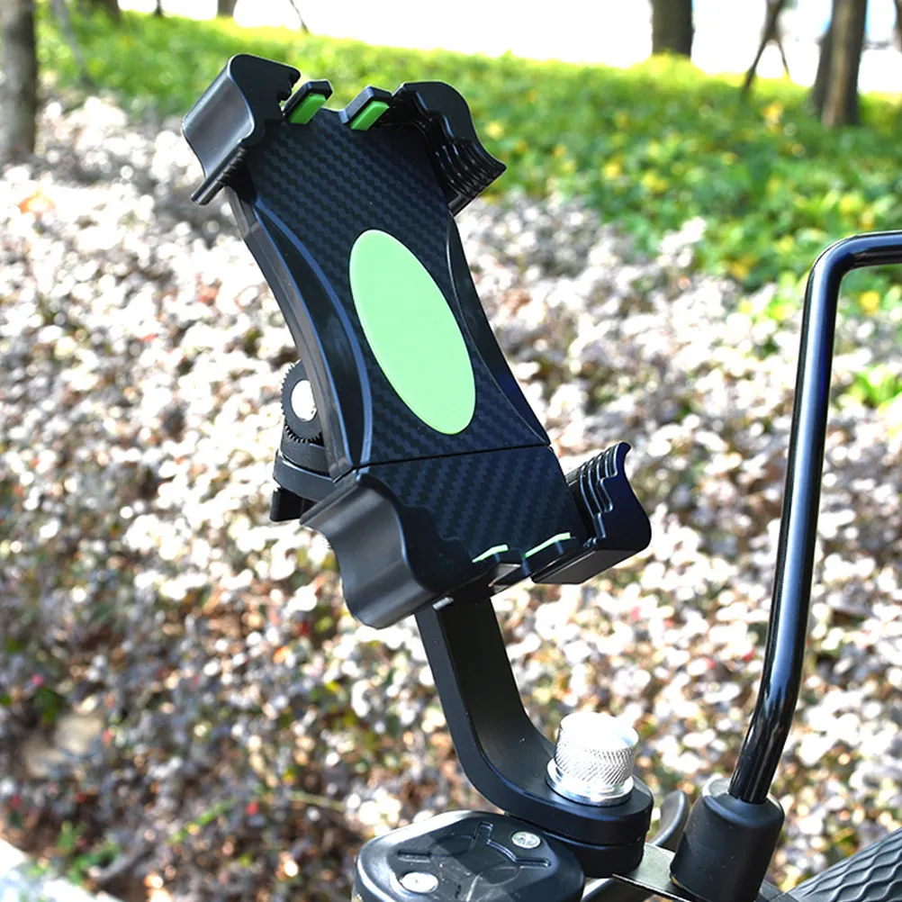 

Green Motorcycle Tablet Bracket 360 Rotation Safe Secure Phone Mount for Outdoor Riding Navigation Support Phone Holder