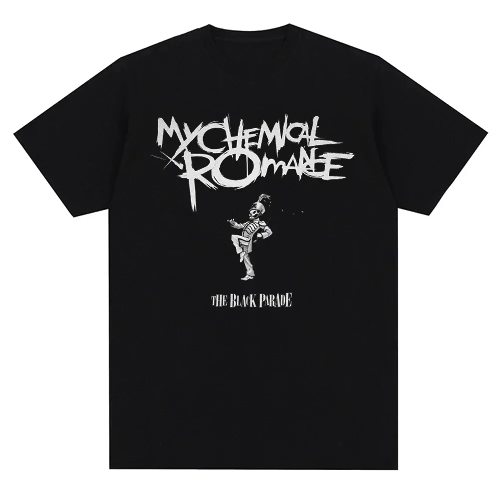 Vintage 100% Cotton T-shirts My Chemical Romance Mcr Band Print High Quality T Shirt Punk Emo Rock Summer Fashion Gothic Tops