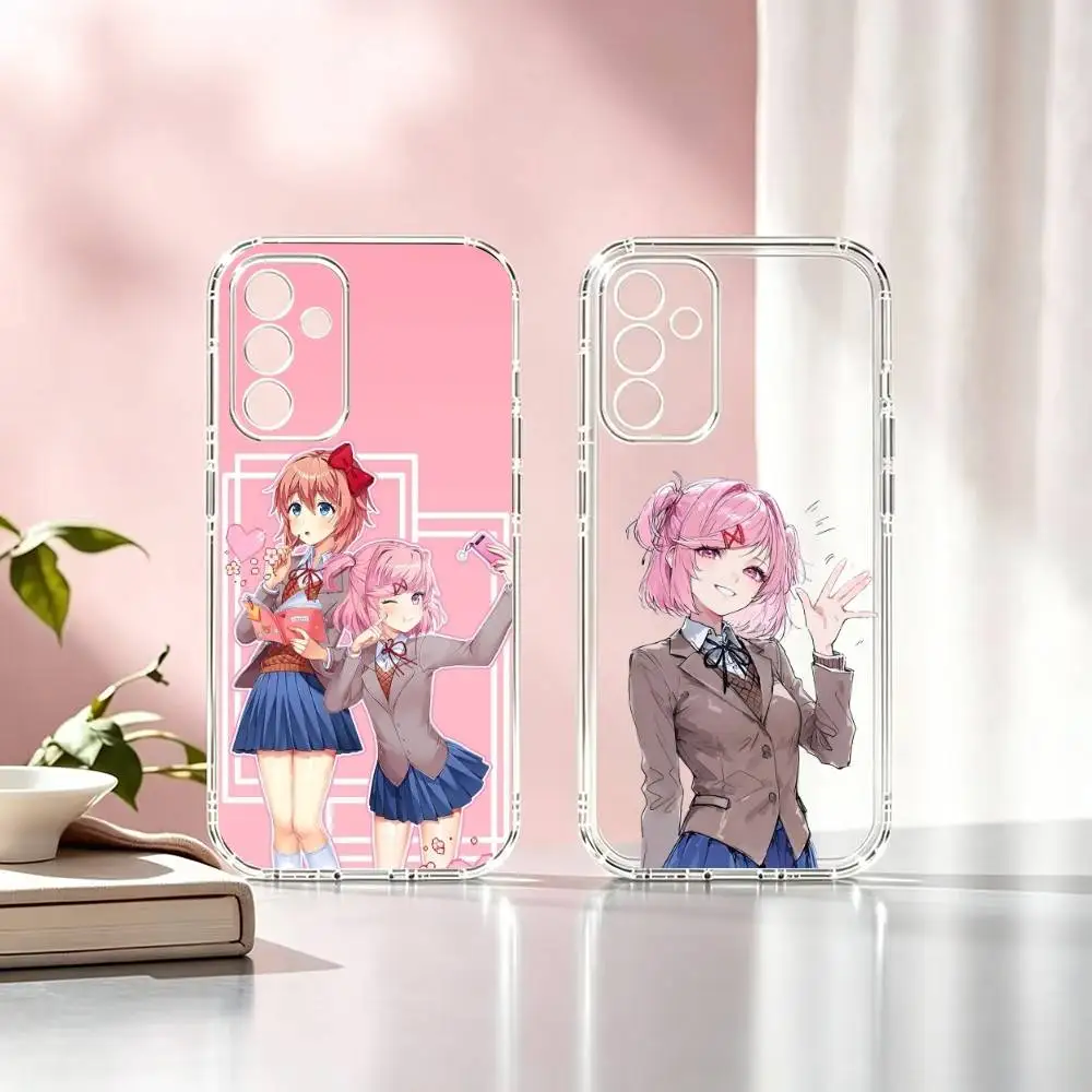 Natsuki Doki Doki Literature Club Phone Case Transparent Silicone Soft For SamsungA10,12,20,21S,30,31,40,50,51,52,70,71 Gift