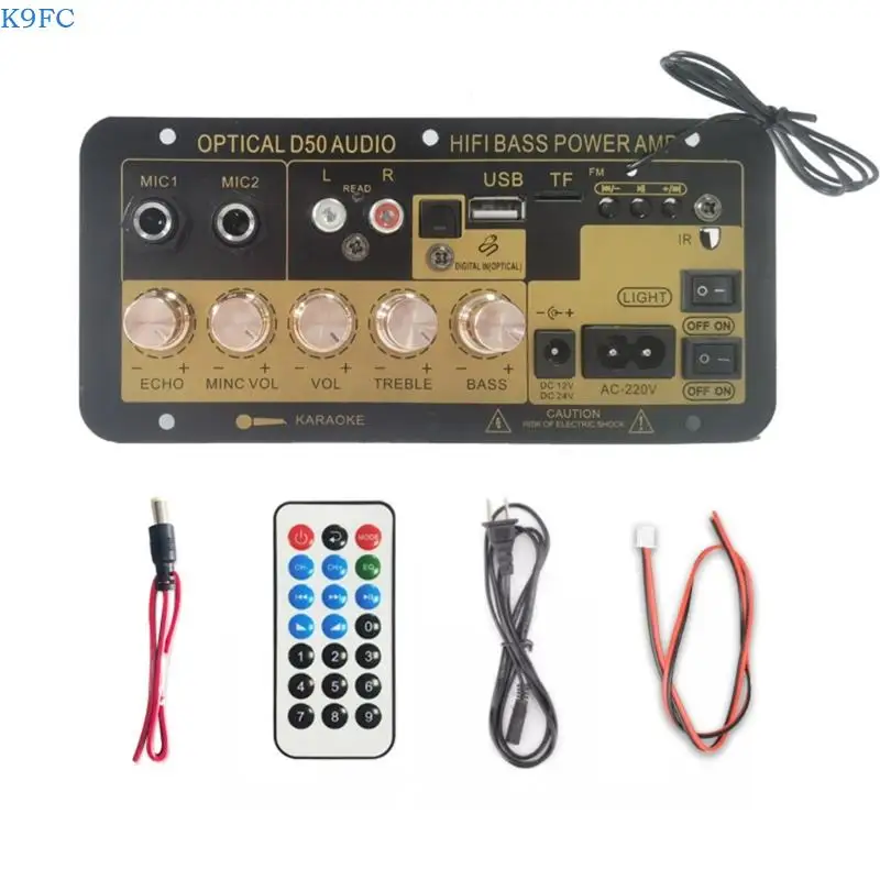

K9FC Bluetooth-compatible Digital Amplifier Board Karaoke Amplifier Home Subwoofer