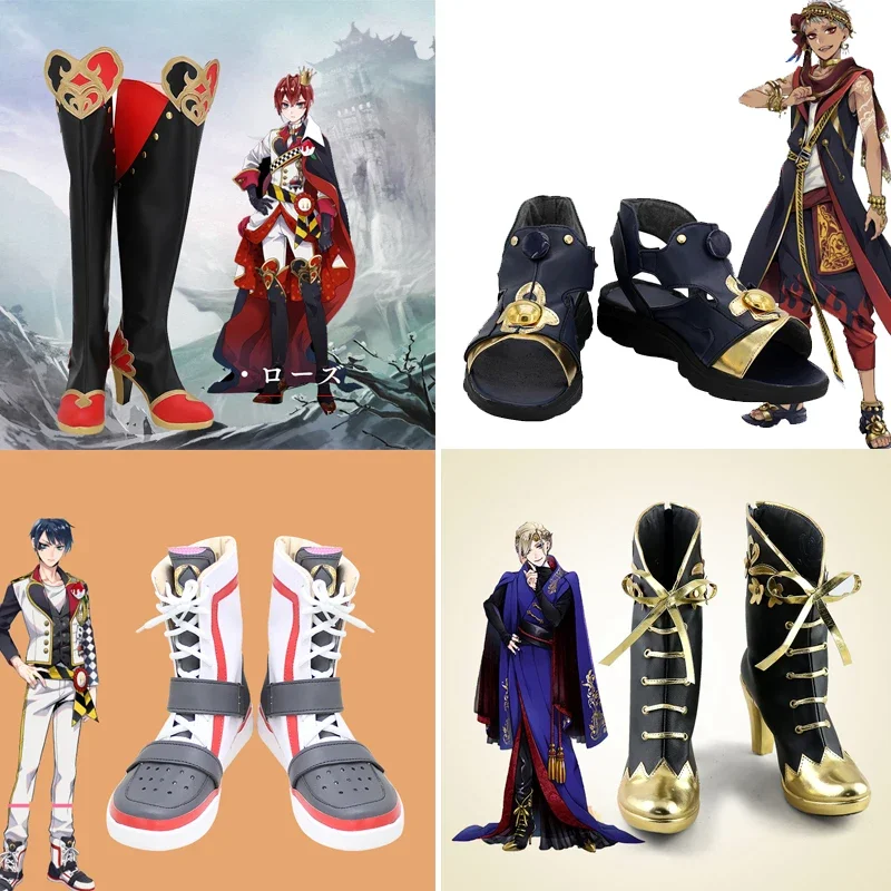 

Wonderland Riddle Rosehearts Trey vil Cosplay Boots Anime Shoes