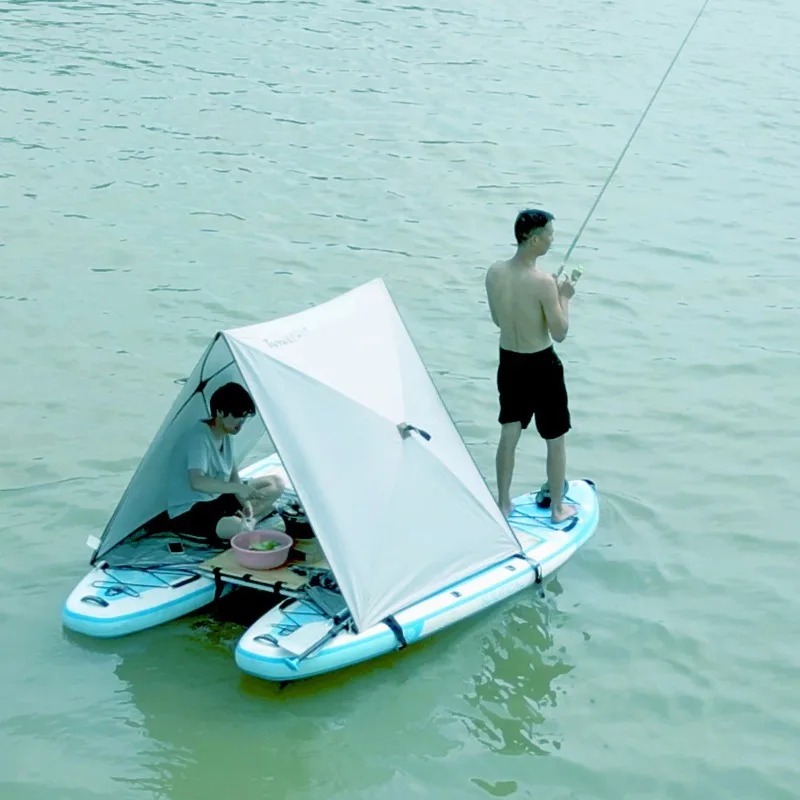 2-in-1 aluminum alloy paddle board, splicing frame paddle board 2-in-1 combination