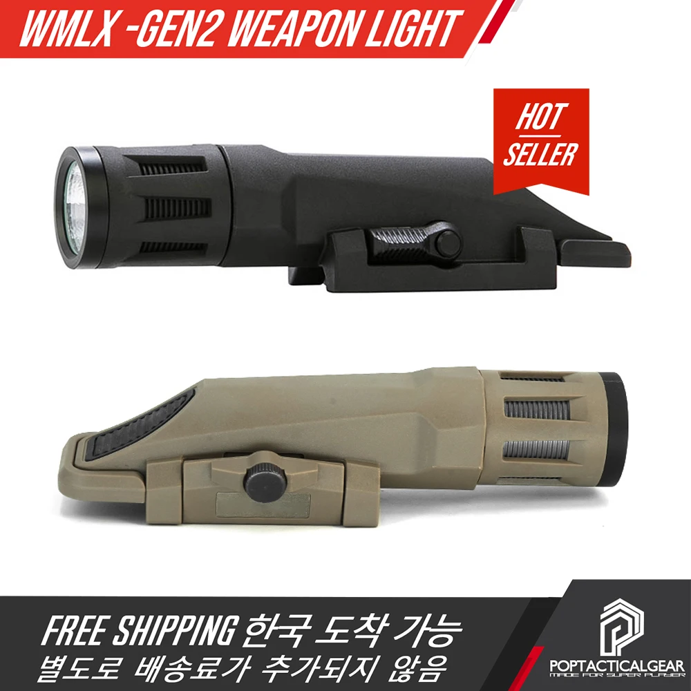 

SOTAC WMLx-Gen2 Tactical Flashlight 800 Lumens Hunting Weapon Light For AR15 Picatinny Rail