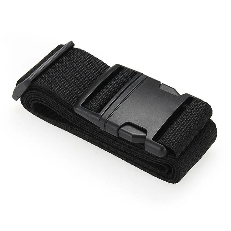 

ABRT-4X Luggage Belt Strap Belt Cord Rope Black For Suitcase Travel Bag 2M