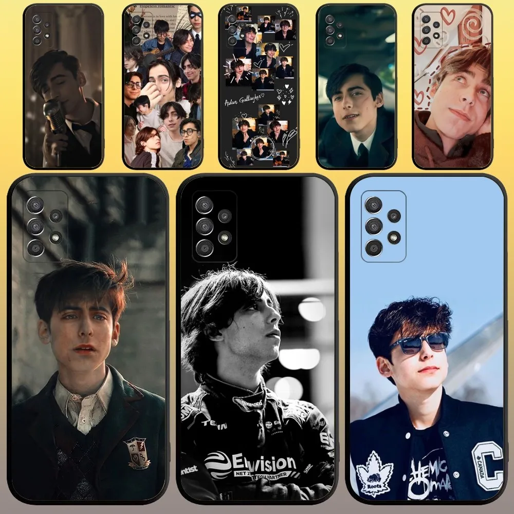 Aidan Gallagher Phone Case for SamsungA 91,80,73,72,71,70,53,52,51,42,41,40,32,31,30,22,21,20,13 S 4G 5G Soft Black Case