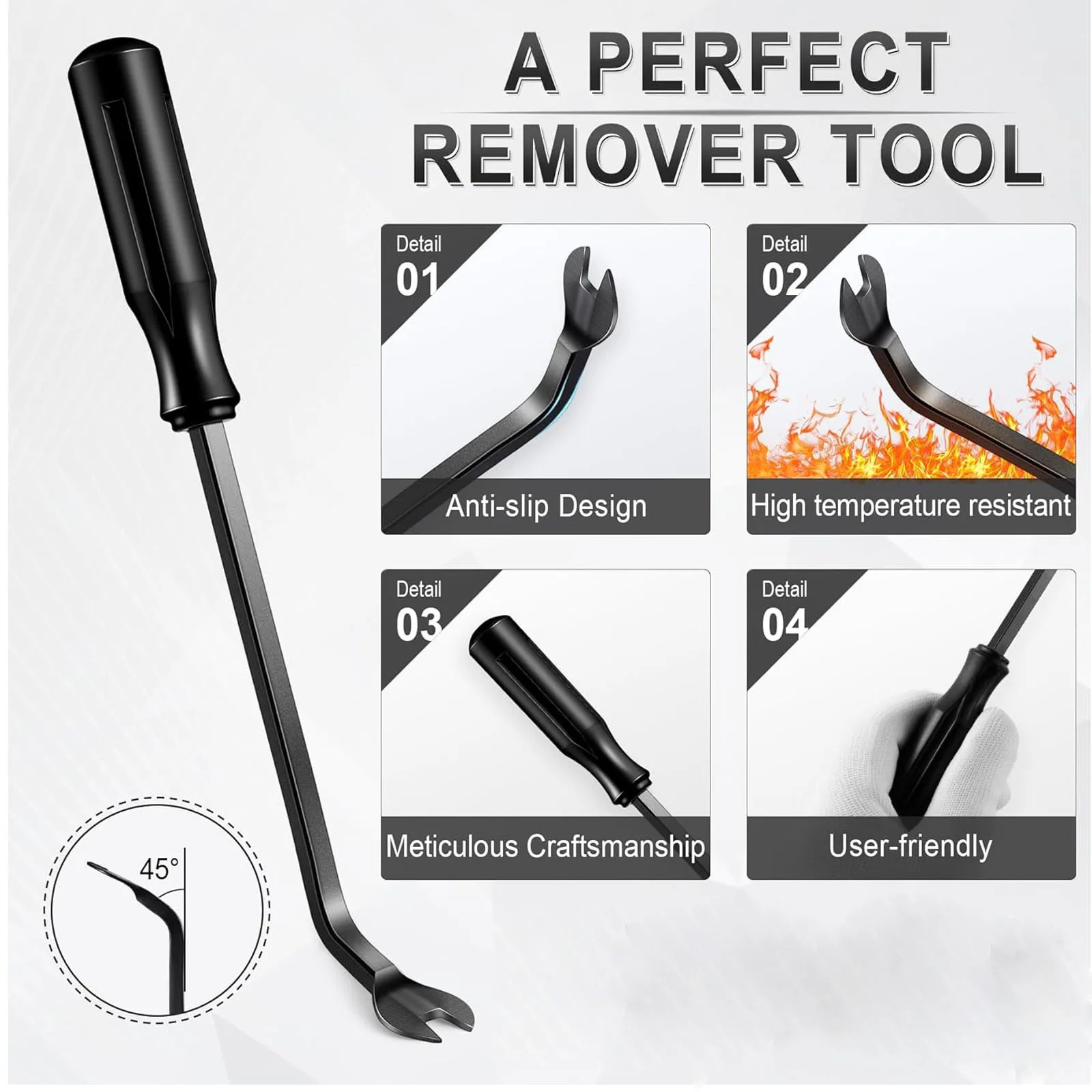 Kit de ferramentas de remoção de guarnição automática de nylon Kit de ferramentas de remoção sem arranhões para painel de clipe de carro