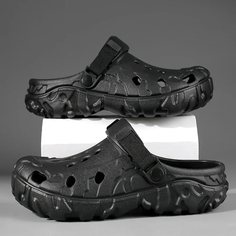 

Sandals For Men Shoes Slippers Men Flat Thick Sole Garden Sandals Summer Beach Male Sneakers Outdoor Home Women Slippers Unisex