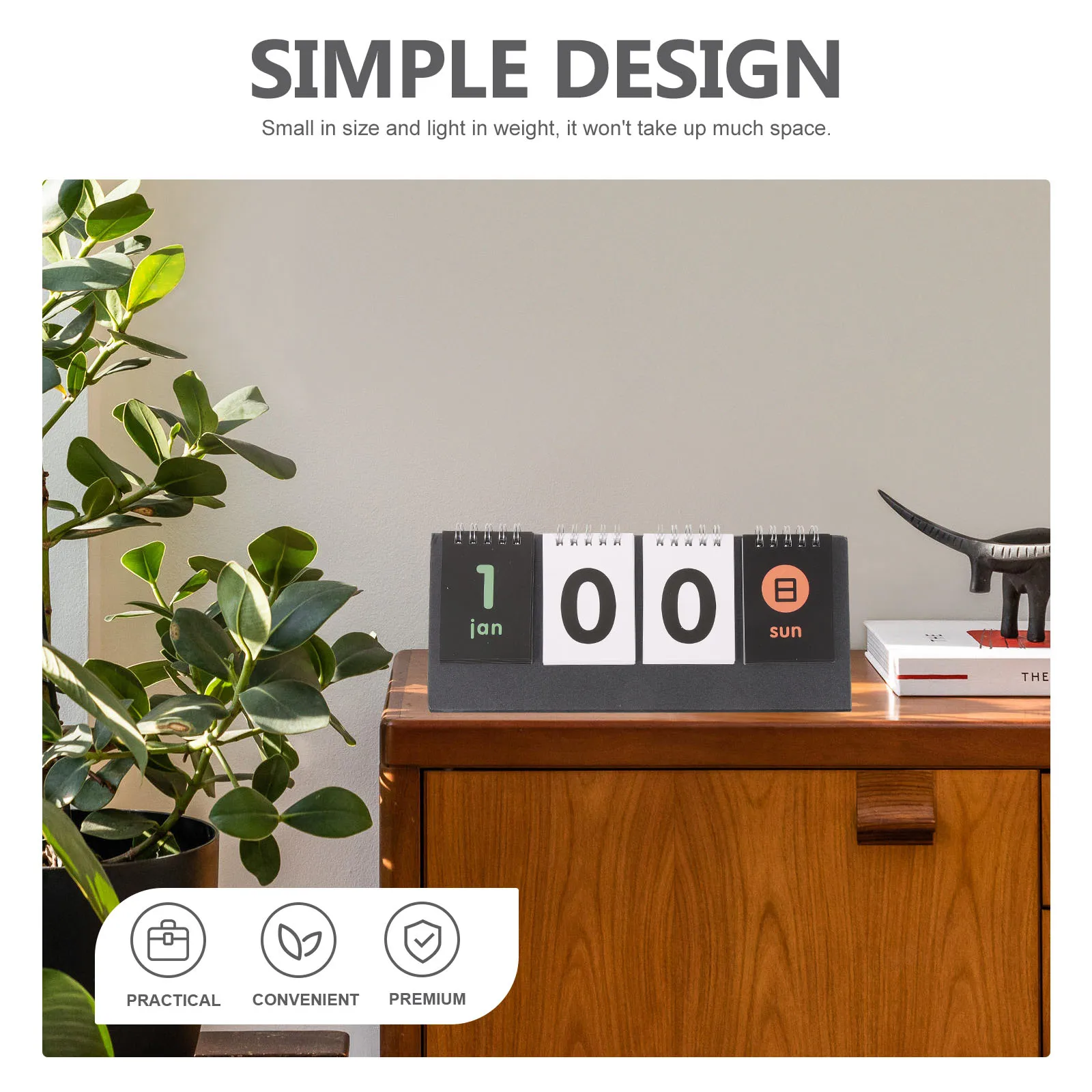 

2Pcs Countdown Paper Planner Small Size Schedule Memo Desk Calendar Recorder Simple Calendar New Year Gift