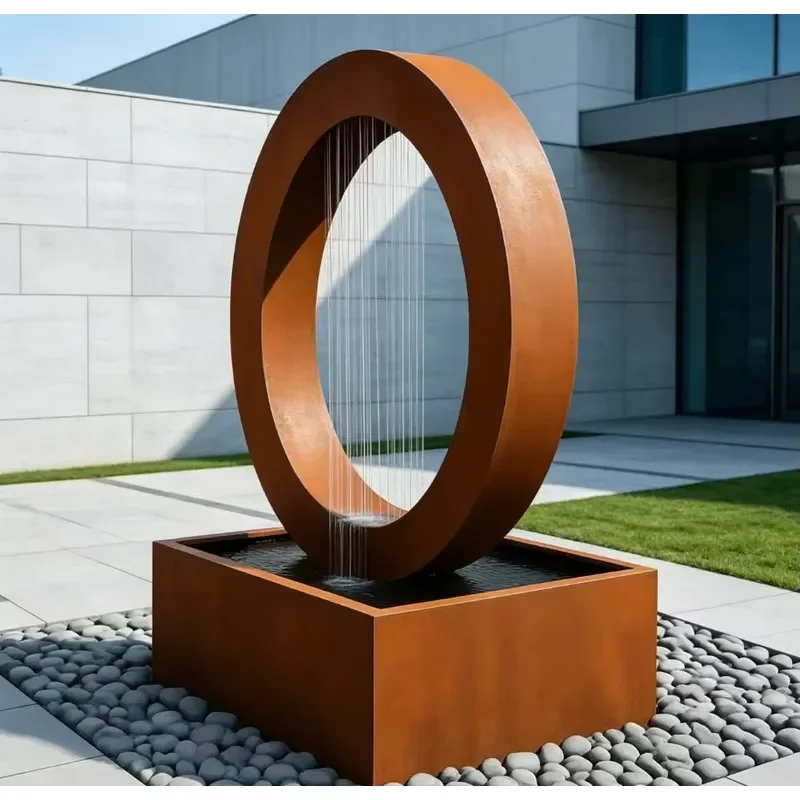 For Resistant Eco-Friendly Durable Easy Installation Outdoor Water Fountain 110-230V for Hotel Use Stainless Steel Fire