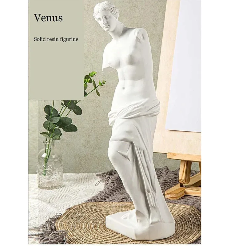 Greek Goddess Venus de Milo Statue, Aphrodite Sculpture Resin Figurine for Home Office Art Decor, Classic Collectible Gift