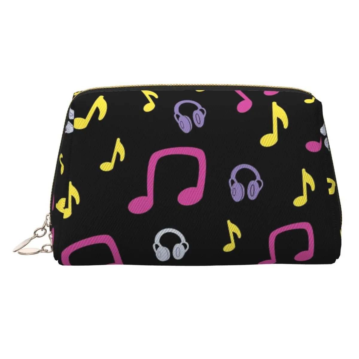 

Music Notation Musical Notes Women Cosmetic Bag Travel Makeup Organizer Pouch Toiletry Storage Dopp Kit Case