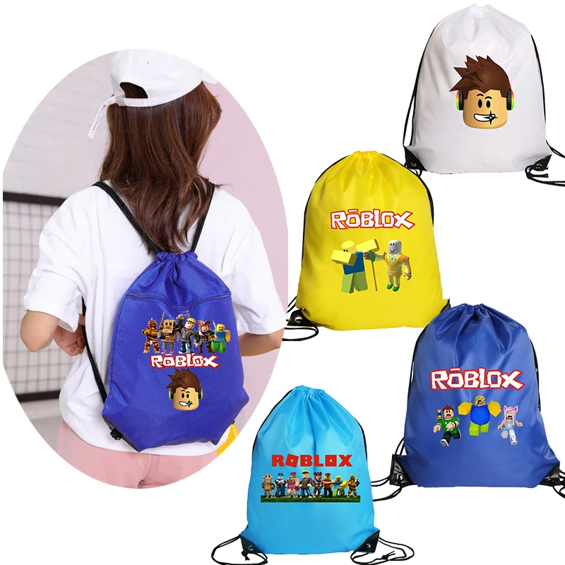 Подарочная косметичка Roblox на шнурке, милая Портативная сумка для хранения в стиле аниме, тканевый карман для работы с жидкостью