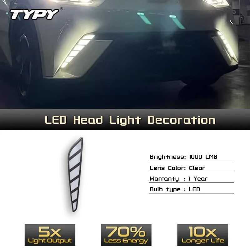 

TYPY Car LED Fog Lamp For BYD Dolphin Mini 2023-2025 Car LED Daytime Running Light Dynamic Turn Signal Auto Accessories