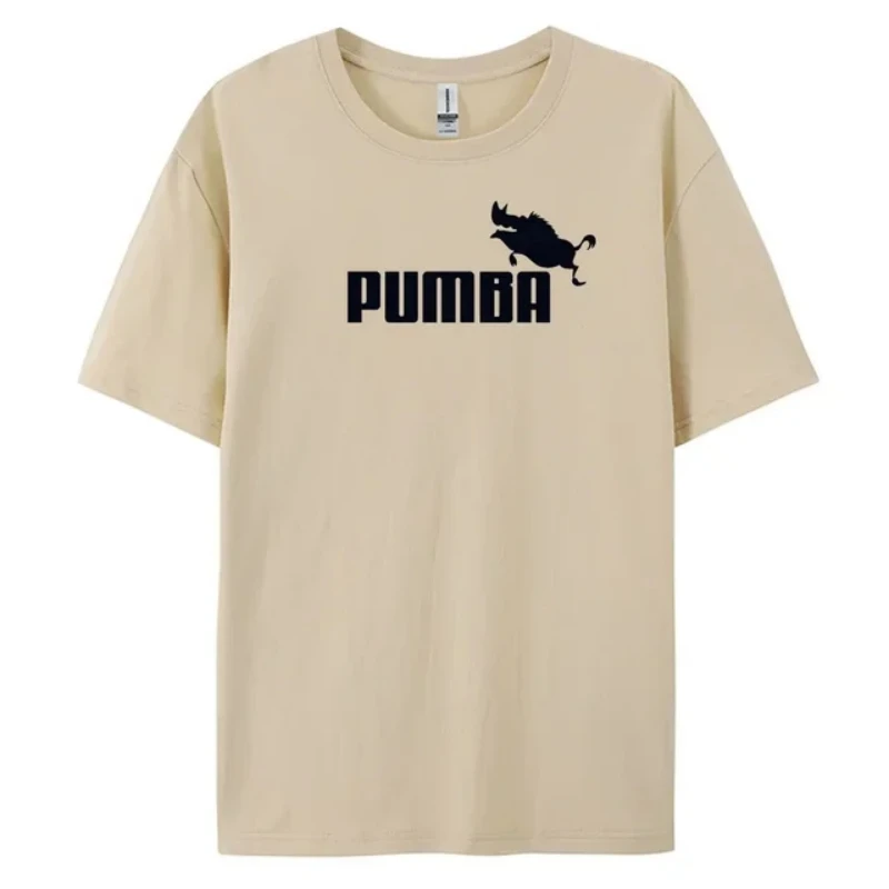 Pumba Cool Printed T-Shirt for Men, Short Sleeve Cotton Tee for Fashionable Style high quality men t shirt male Clothing