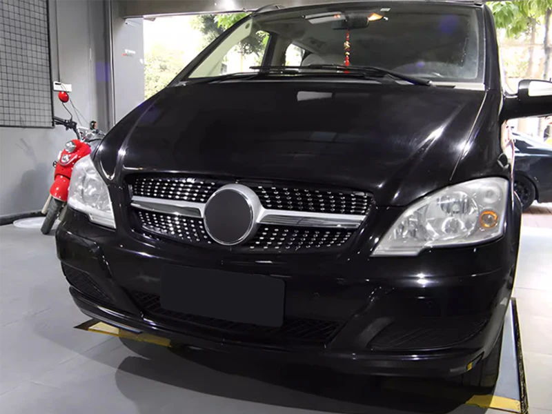 Front Grille Grill For Mercedes-Benz W639 Viano/Vito 2011 2012 2013 2014 Tuning Accessories Diamond Racing ABS Grills