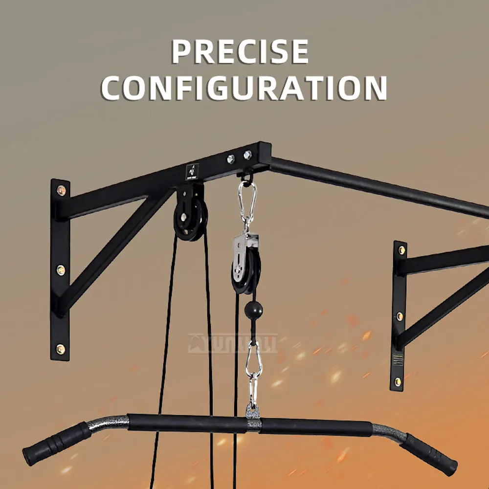 Single Bar Wall Mounted Pull Up Tower, Multi-Functional Trainer, Fitness Pull Bar, Gym Equipment for Wide Back & Weight Training