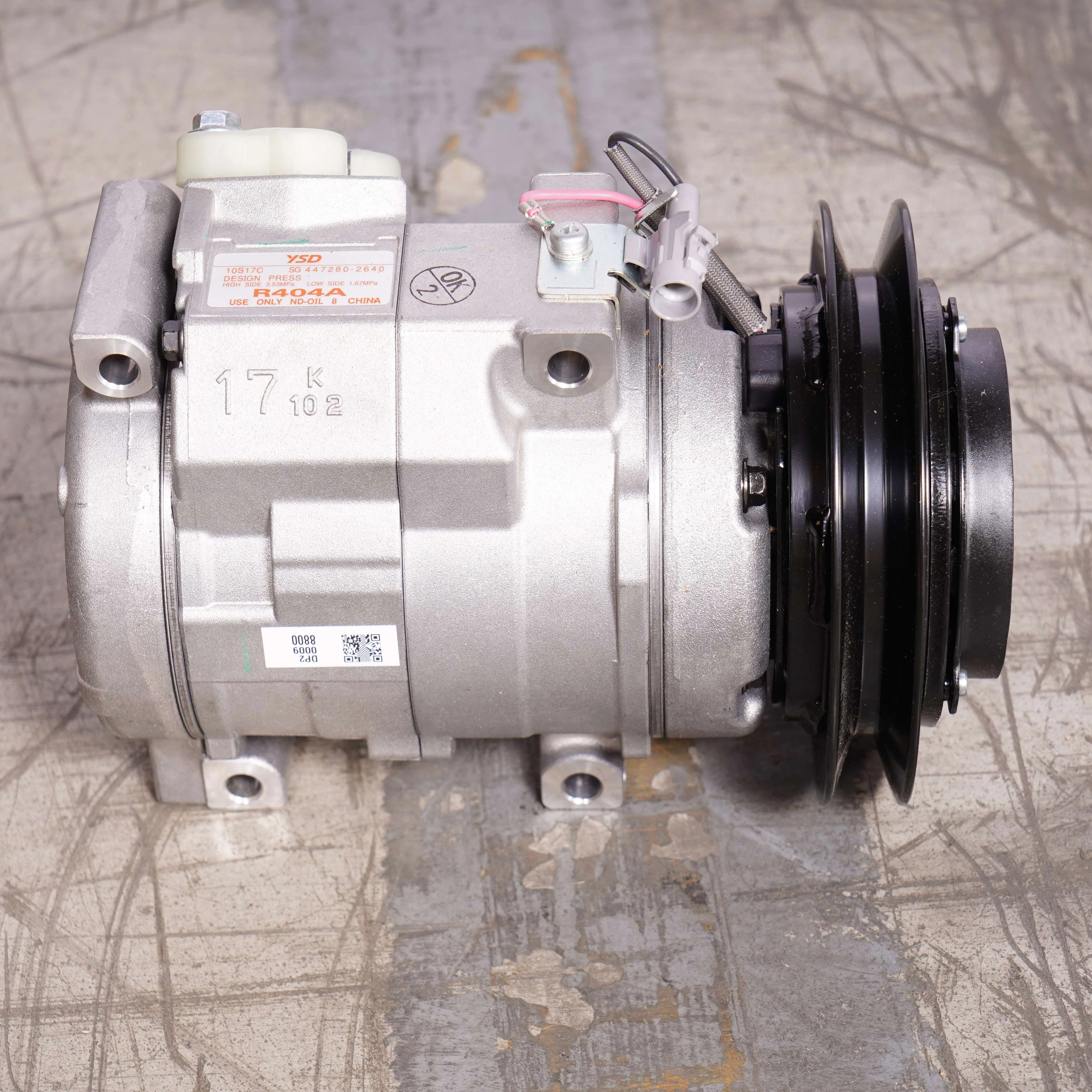

Popular Sany Excavator Parts air Conditioner Compressor 141502000336B YJ188 10S17 Excavator Air Compressor for sy1250 sy1350