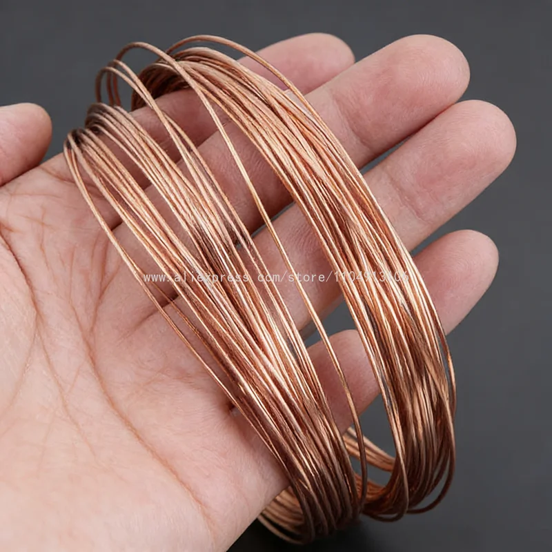 Bare Pure Copper Wire Diameter 0.3 0.4 0.5 0.6 0.7 0.8 1 1.2 1.4 1.5 1.6 1.8 2 2.5mm High Conductivity Copper Wire for DIY Craft