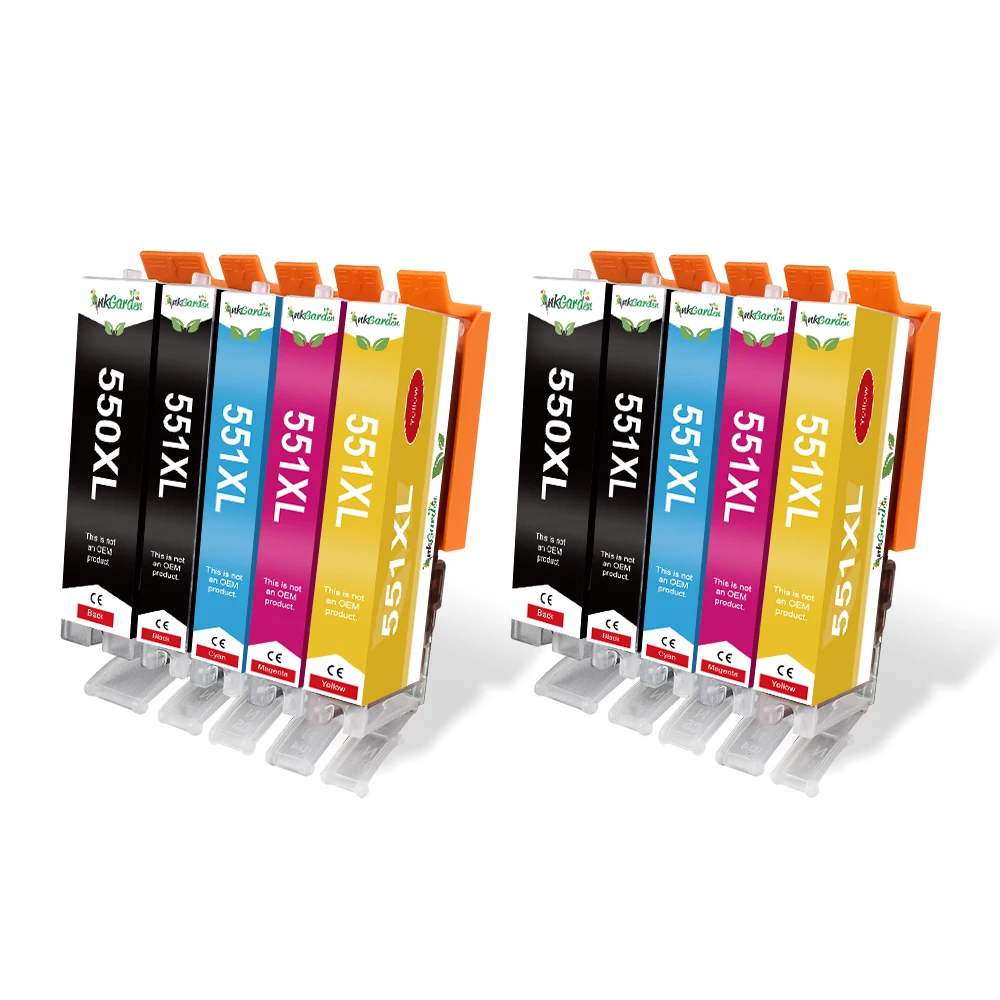 

550 551 XL Ink Cartridge For Canon 550XL Compatible PIXMA IP7250 MG5450 MX925 MG5550 MG6450 MG5650 MX725 Printer PGI CLI