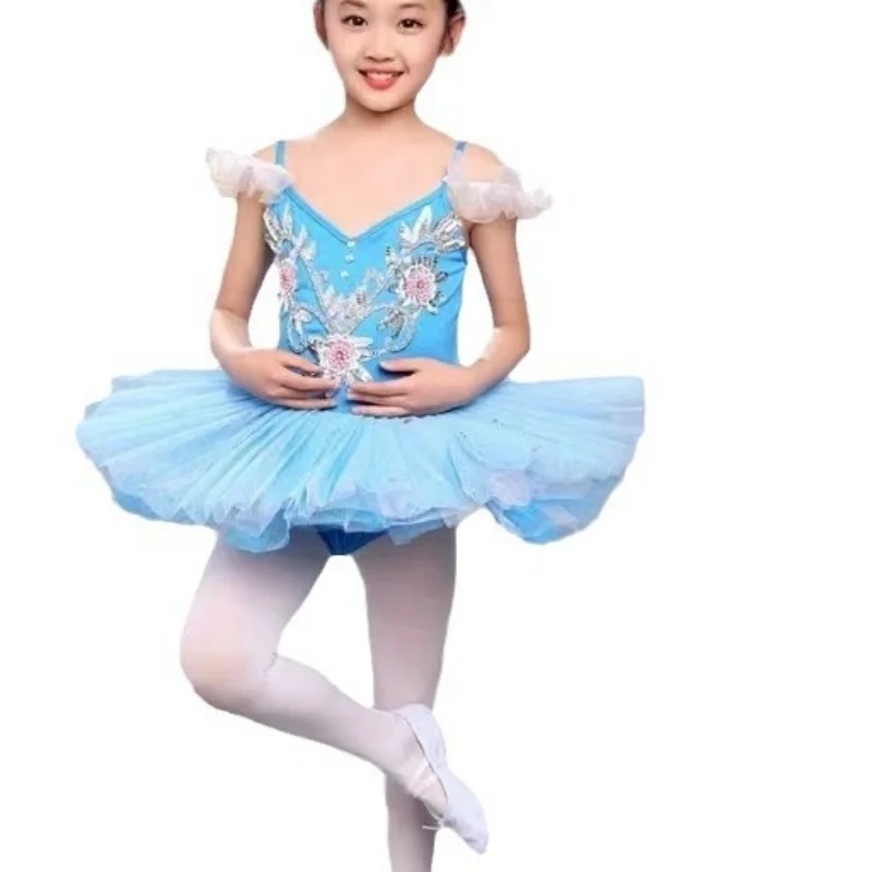 pd07107-ガールズ-バレエ-チュチュドレス-キッズ-ダンスコスチューム-ステージパフォーマンスと日常練習用