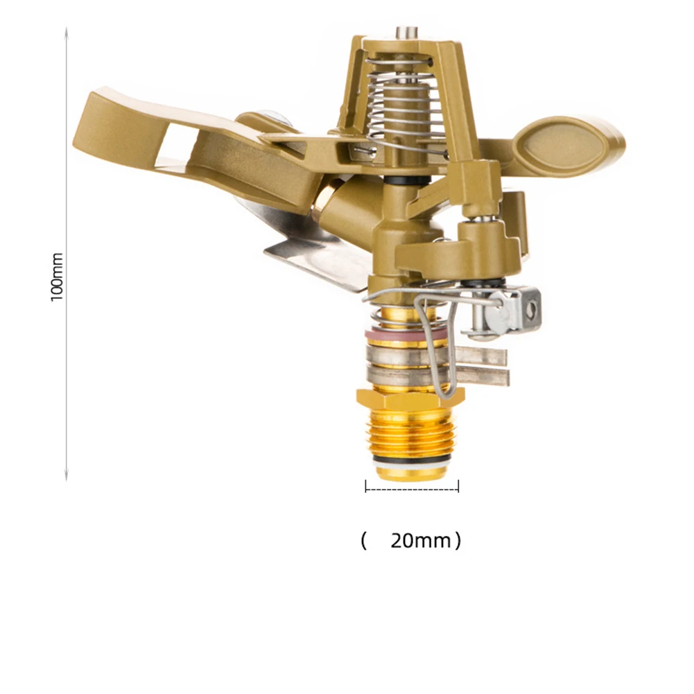 

For Garden Landscaping Yellow Alloy Sprinkler Nozzle 360 Degree Sprinkler For Garden Sprinkler 360 Degree Spray