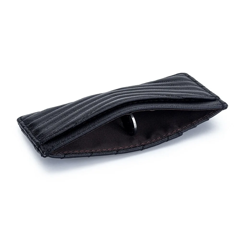 

Модный держатель для карт с сердечным узором, тонкий кошелек из искусственной кожи, портативный однотонный женский кошелек для карт, удостоверение личности