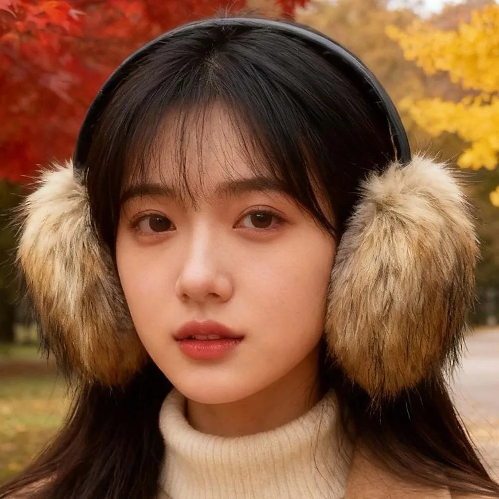 

Удобные наушники из искусственного меха норки Y2K, противохолодные ветрозащитные наушники, мягкие грелки для ушей, зимние утепленные женские наушники