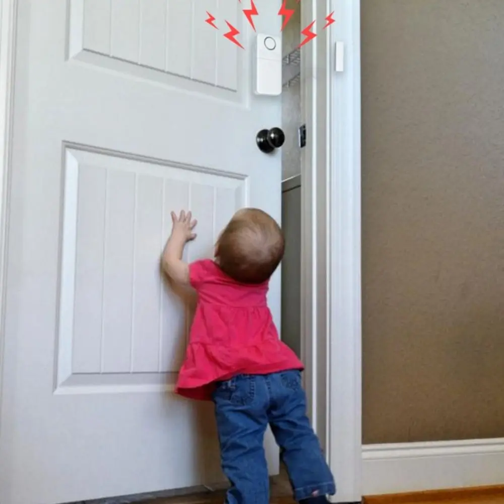 

Fashionable Door Window Sensor Alarm Convenient Multipurpose Door Opening Sensor Mini White Magnetic Burglar Alarm Window