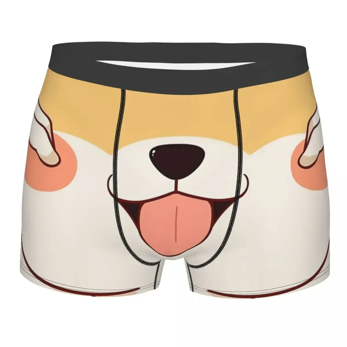 

Cute Doggo! Mask Underpants Breathbale Panties Male Underwear Print Shorts Boxer Briefs