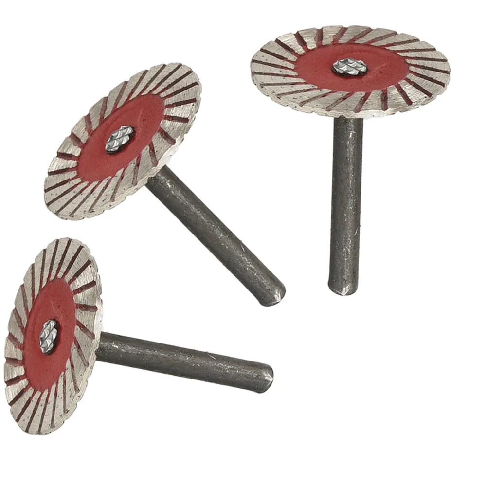 3PCS Circular Stone Carving Wheels for Rotary Grinder for granite Engraving Disc 6mm Shank 2mm Thick 6x40mm 6x30mm Emery