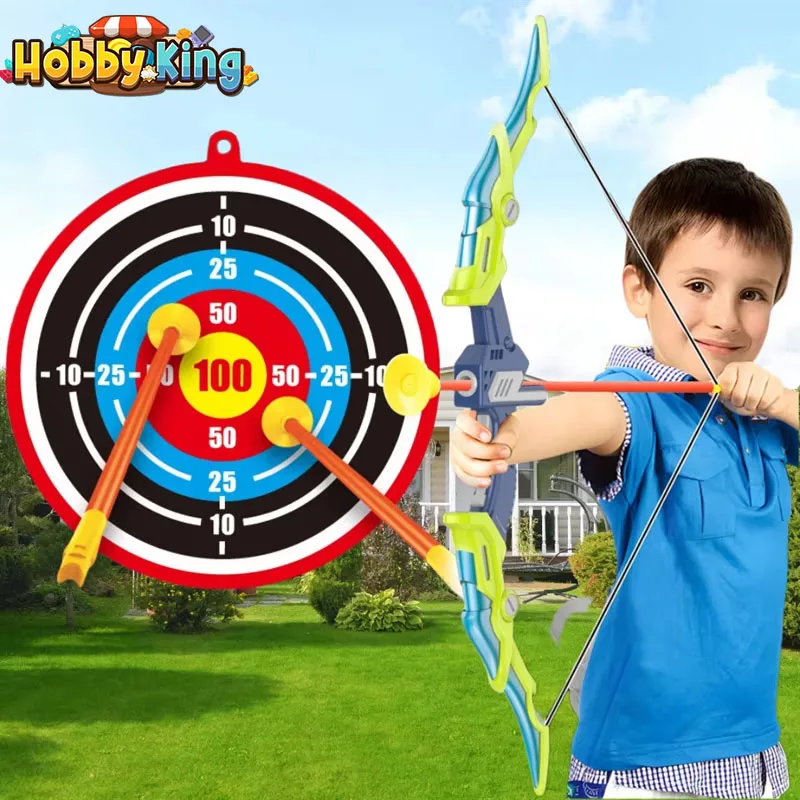 

Kids Bow and Arrow Children's Archery Toy Suit Hunting Shooting Toy Outdoor Sports Sucker Luminous Large Soft Toy Children Gift