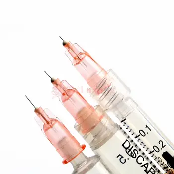 100 ks/krabice 34 g 1,5 mm 2,5 mm 4 mm 8 mm tetovací jehly transparentní injekční stříkačka bezbolestná jehla malé zuby irigátor část 10 nejlepší prodej Dr. Pen M8 - №8