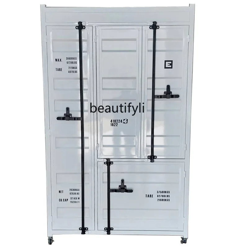 T Industrial wind storage storage bedroom changing cap household shoe cabinet tools container wardrobe