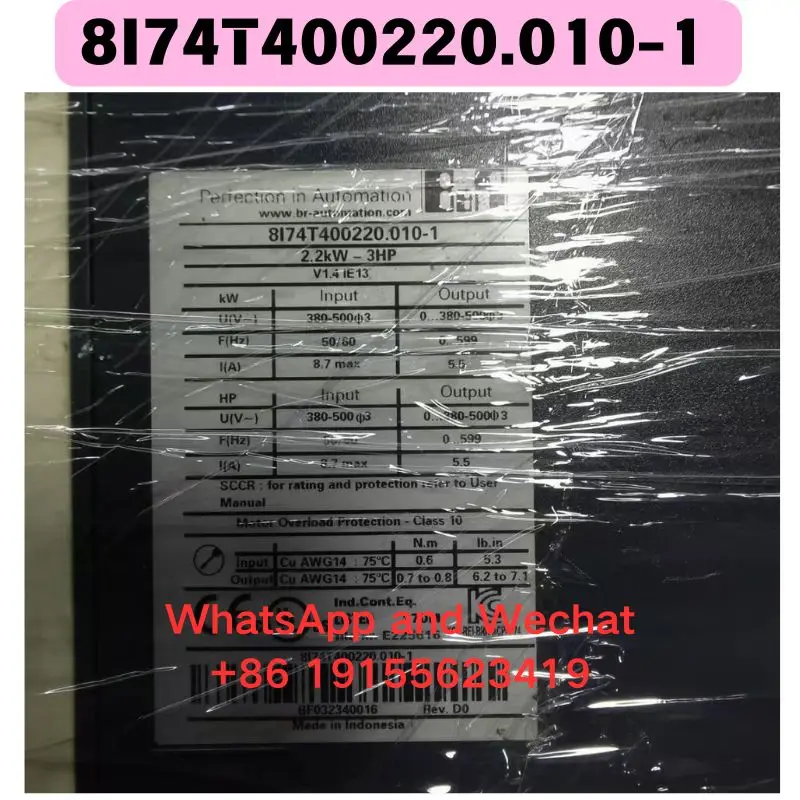 Used OEM disassembled parts 8I74T400220.010-1 frequency converter Functional test OK Fast delivery