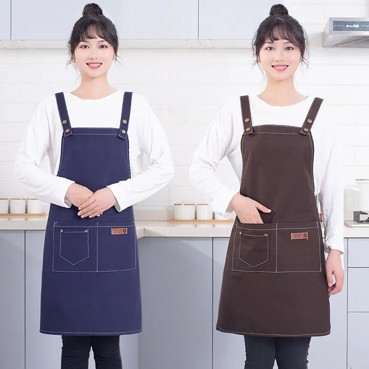 Cowboy apron, anti fouling canvas, wear-resistant kitchen