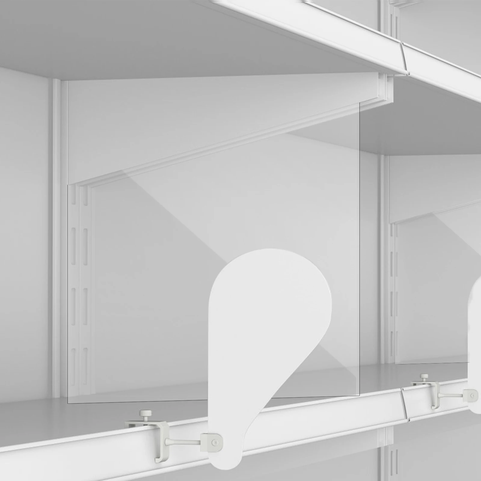 

3 Pcs Acrylic Divider Plate Shelf Dividers Organizers Reusable Tag for Wire Shelves Shelf-dividers Basket Separator Cupboard