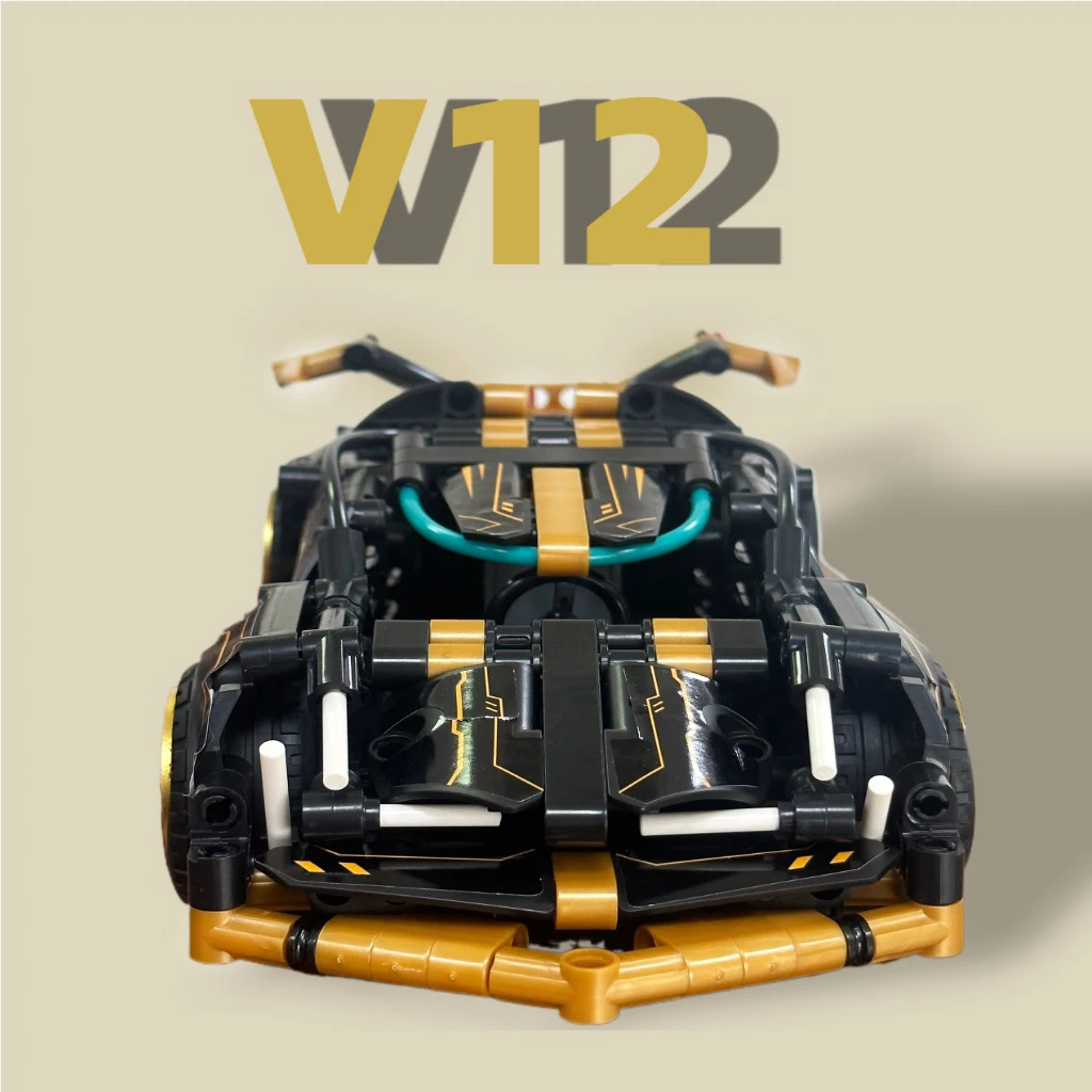 500 Piece Racing Car Building Set for Kids,STEM 1:18 Technology Sports Car Collection Model Brick Toy Kit