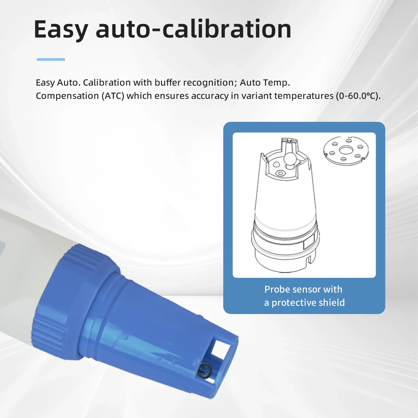 Medidor de PH Solución de PH digital portátil Concentración Gravedad específico Calibración automática fácil Clasificación IP67