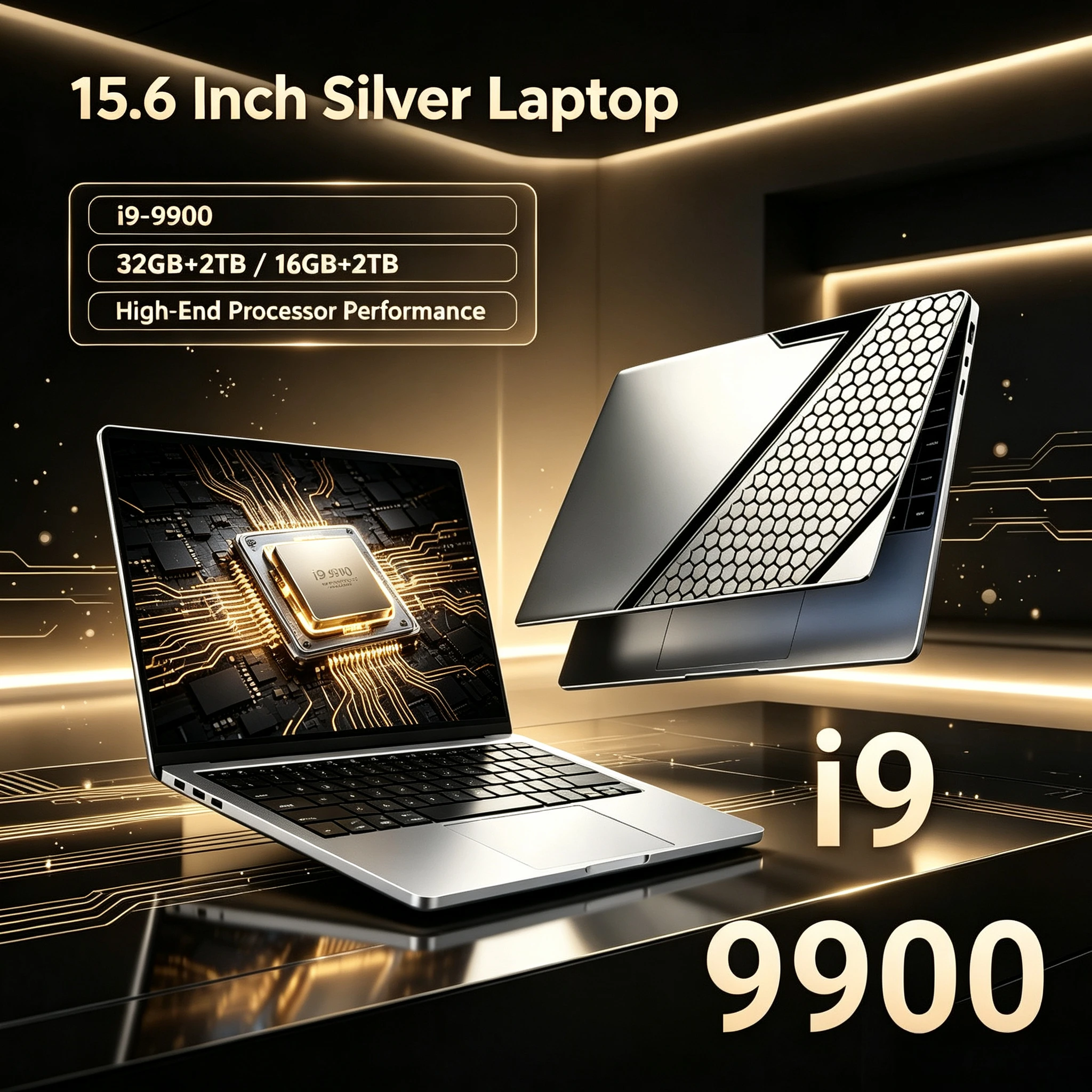 Fingerprint Recognition Unlock 32GB RAM 15.6 Inch Notebook PC Intel Core i9 9900 Gaming Laptop Portable for Gamers