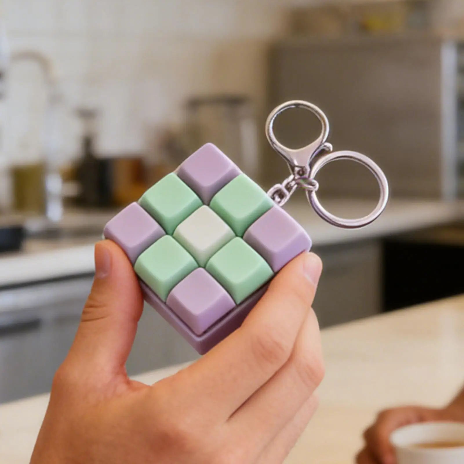 Fidget-Tastatur 9-in-1: Mechanisches, sensorisches, abnehmbares Gadget mit Tastenkappen, rekonfigurierbarem Fingerdruckknopf zur Stresslinderung – Ideales Geschenk