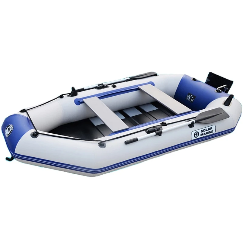 

2024 Save Cost 2 Person Strip Bottom Rowing Boats PVC Kayak 270 Cm Inflatable Fishing Canoe