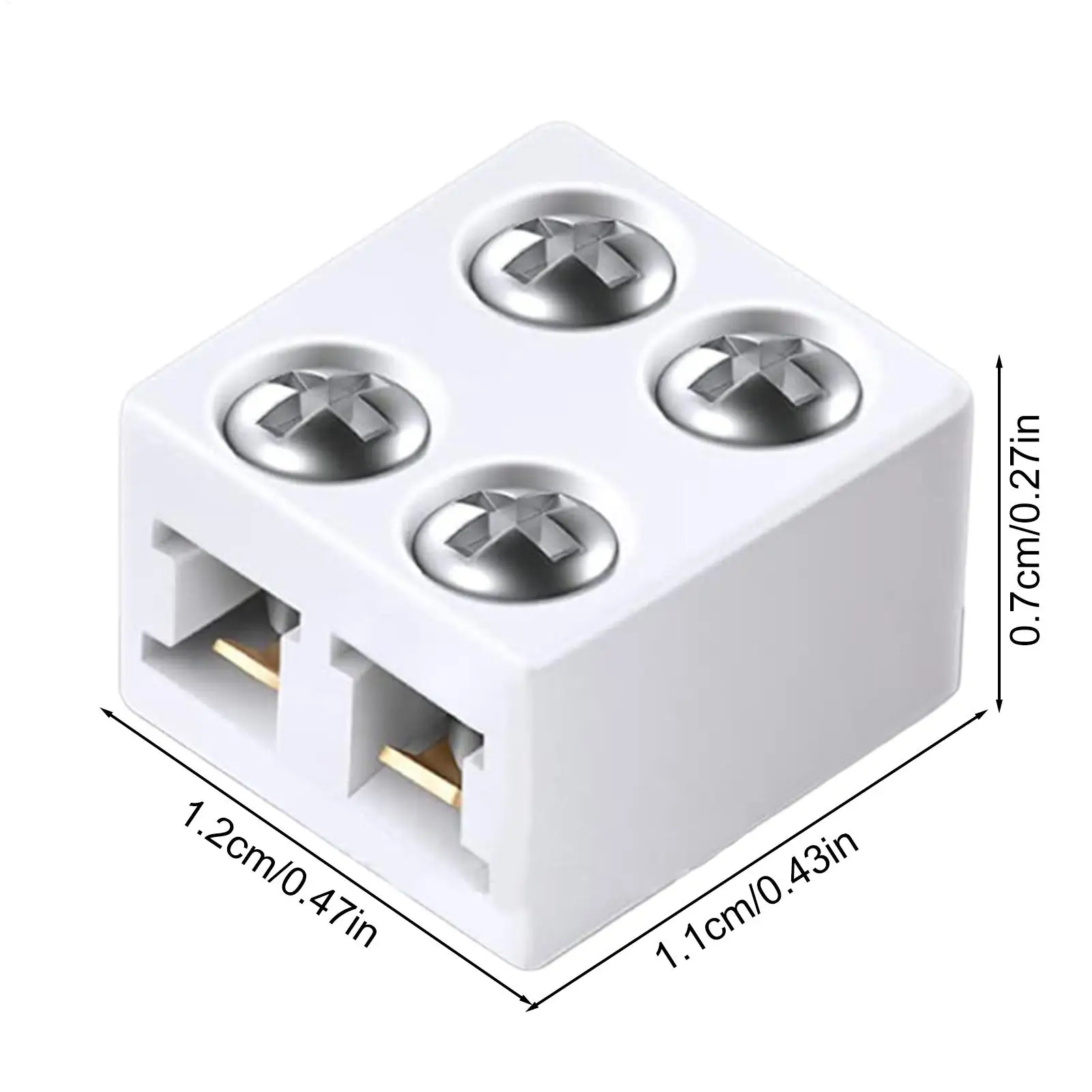 LED Light Strip Connectors 8mm Sturdy LED Connector User-Friendly LED Connecting Versatile LED Strip Light Connectors