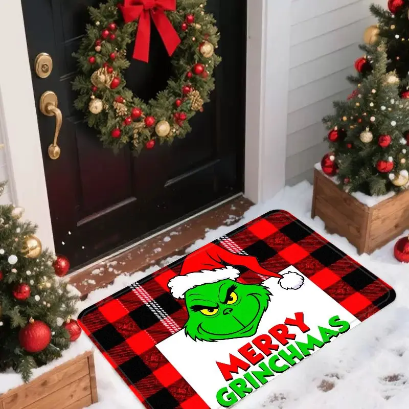 

VIKAMA Indoor Outdoor Water Absorption Dirt-Resistant Door Mat Living Room Decorative Floor Mat Bedroom Comfortable Foot Mat