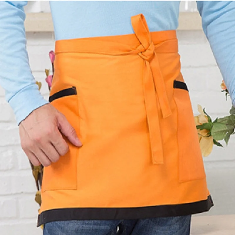 Wholesale Supply Waiter Apron Customized Anti-Fouling Hotel Chef Coffee Shop Catering Half Moocha