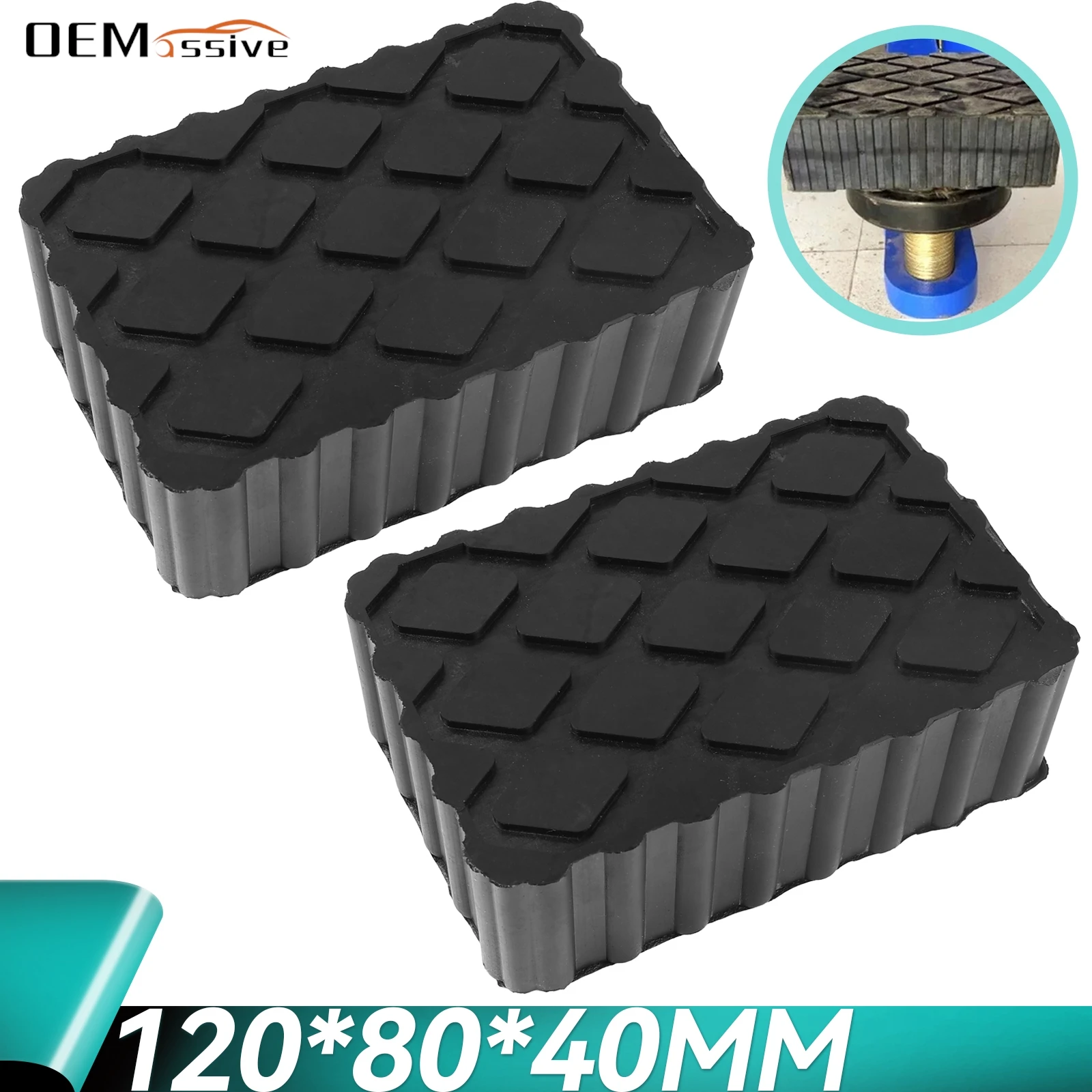 2Pcs Car Jack Rubbe…