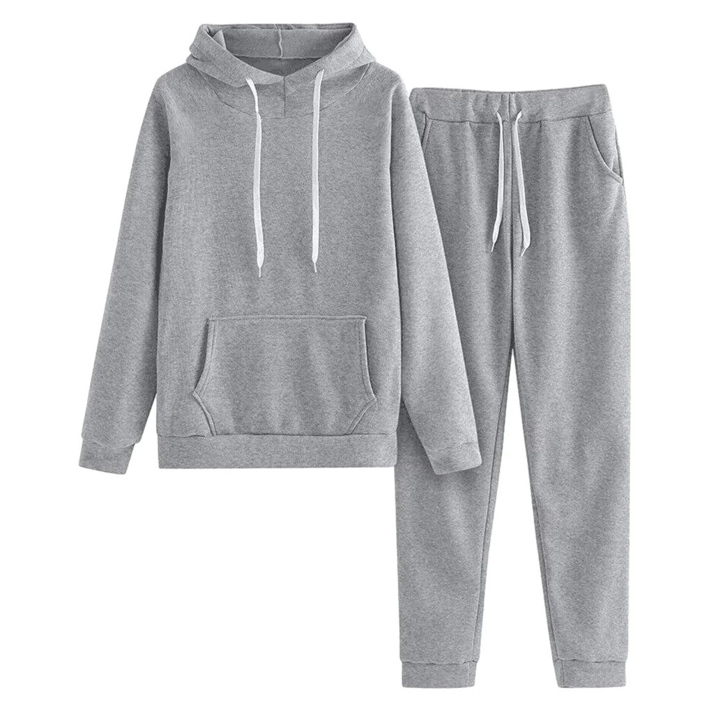 Comfortable Hooded Sweatshirt And Pants Set For Women Stylish Soft Sweats Tracksuit Hoodies