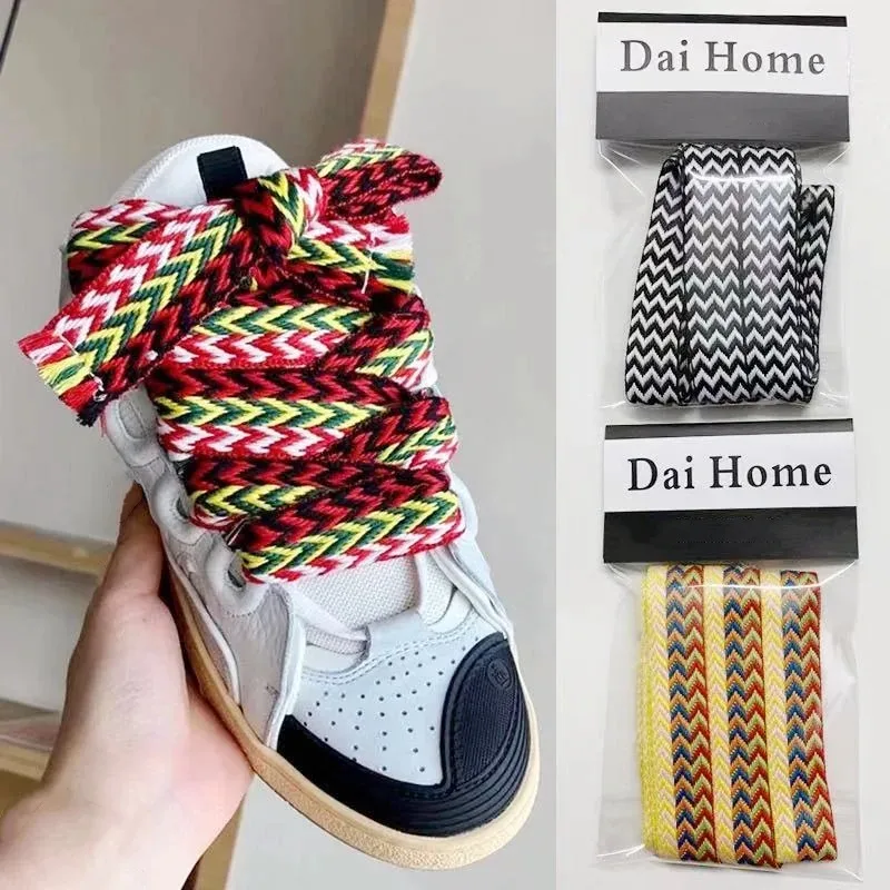 1 pair 1.5cm/2cm/3cm wide  Precision woven shoelaces flat shoes Sports and leisure shoelaces Unisex length 120/140/160cm