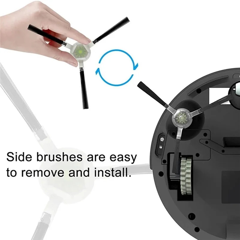 BBNV-12PCS HEPA-Filter Seite Pinsel Für Lefant M210 M210S M210B M213 Staubsauger Zubehör Staubsauger Ersatzteile